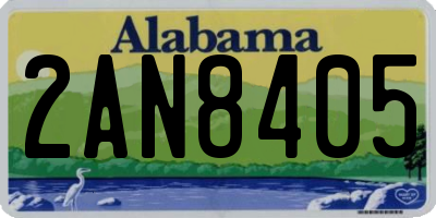 AL license plate 2AN8405