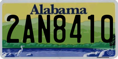 AL license plate 2AN8410