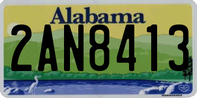 AL license plate 2AN8413