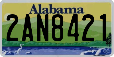 AL license plate 2AN8421