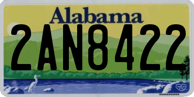 AL license plate 2AN8422