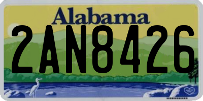 AL license plate 2AN8426