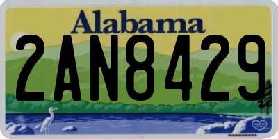 AL license plate 2AN8429
