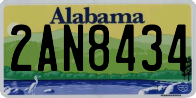 AL license plate 2AN8434