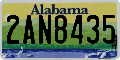 AL license plate 2AN8435
