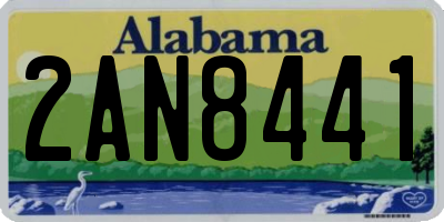 AL license plate 2AN8441