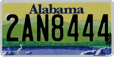 AL license plate 2AN8444
