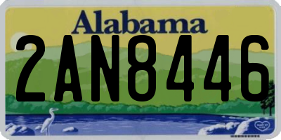 AL license plate 2AN8446