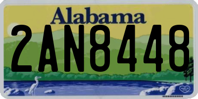 AL license plate 2AN8448