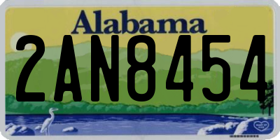 AL license plate 2AN8454