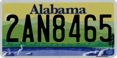 AL license plate 2AN8465
