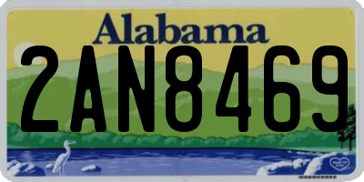 AL license plate 2AN8469