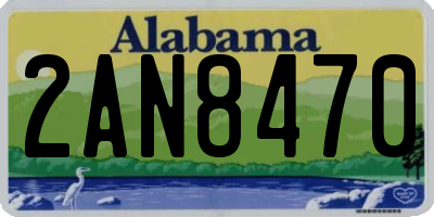 AL license plate 2AN8470