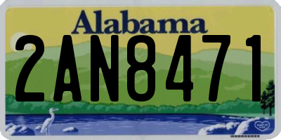 AL license plate 2AN8471