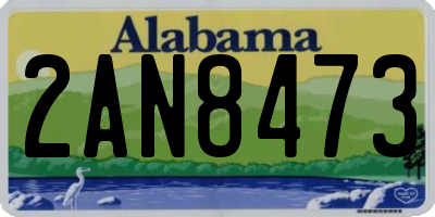 AL license plate 2AN8473