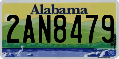 AL license plate 2AN8479