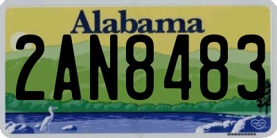 AL license plate 2AN8483