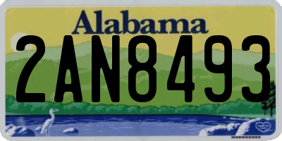 AL license plate 2AN8493