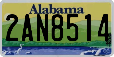 AL license plate 2AN8514