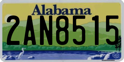 AL license plate 2AN8515