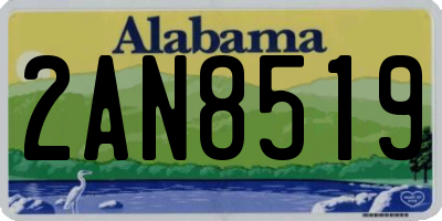 AL license plate 2AN8519