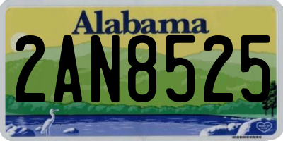 AL license plate 2AN8525