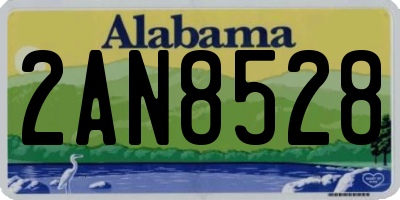 AL license plate 2AN8528