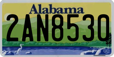 AL license plate 2AN8530
