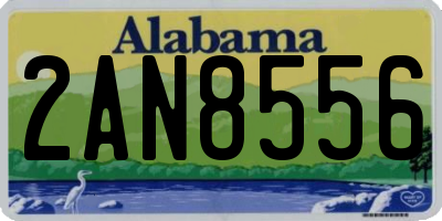 AL license plate 2AN8556