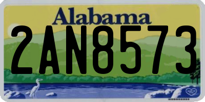 AL license plate 2AN8573