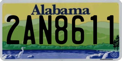 AL license plate 2AN8611