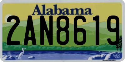 AL license plate 2AN8619