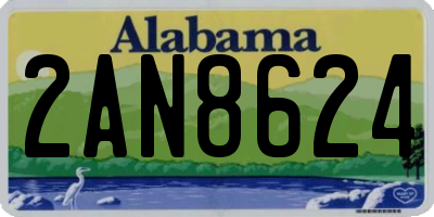 AL license plate 2AN8624