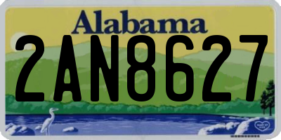 AL license plate 2AN8627