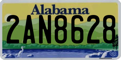 AL license plate 2AN8628