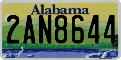 AL license plate 2AN8644