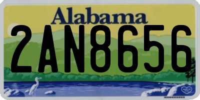 AL license plate 2AN8656
