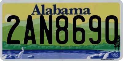 AL license plate 2AN8690