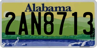 AL license plate 2AN8713