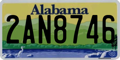 AL license plate 2AN8746