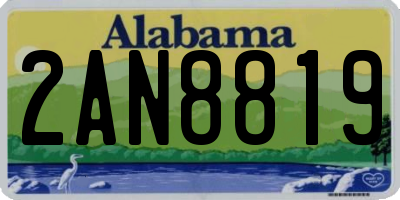 AL license plate 2AN8819