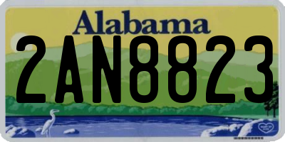 AL license plate 2AN8823