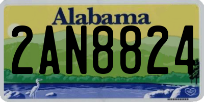 AL license plate 2AN8824