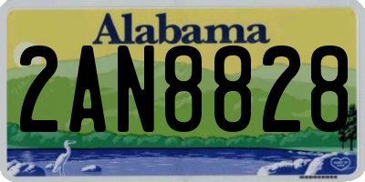 AL license plate 2AN8828
