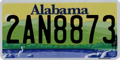 AL license plate 2AN8873