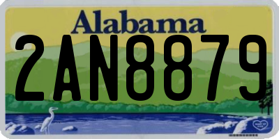 AL license plate 2AN8879