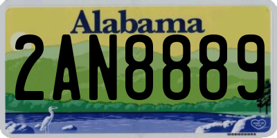 AL license plate 2AN8889