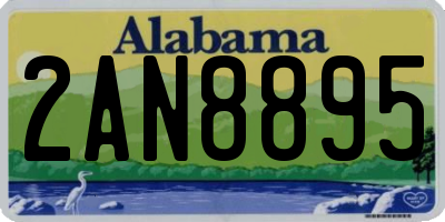 AL license plate 2AN8895