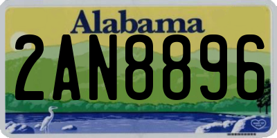 AL license plate 2AN8896