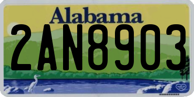 AL license plate 2AN8903